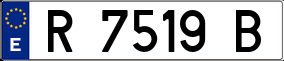 Trailer License Plate